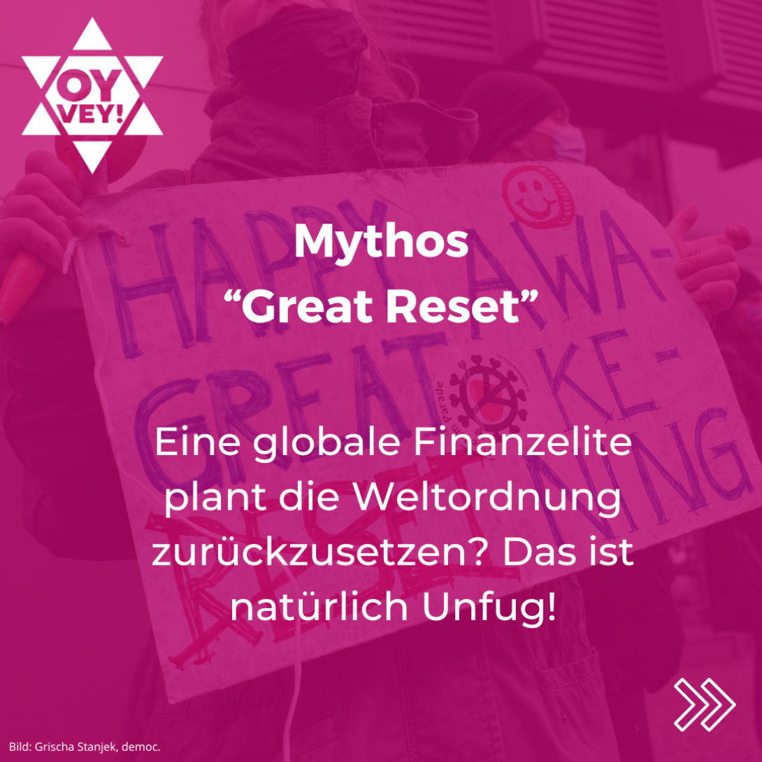 Mythos "Great Reset". Eine globale Finanzelite plant die Weltordnung zurückzusetzen? Das ist natürlich Unfug!