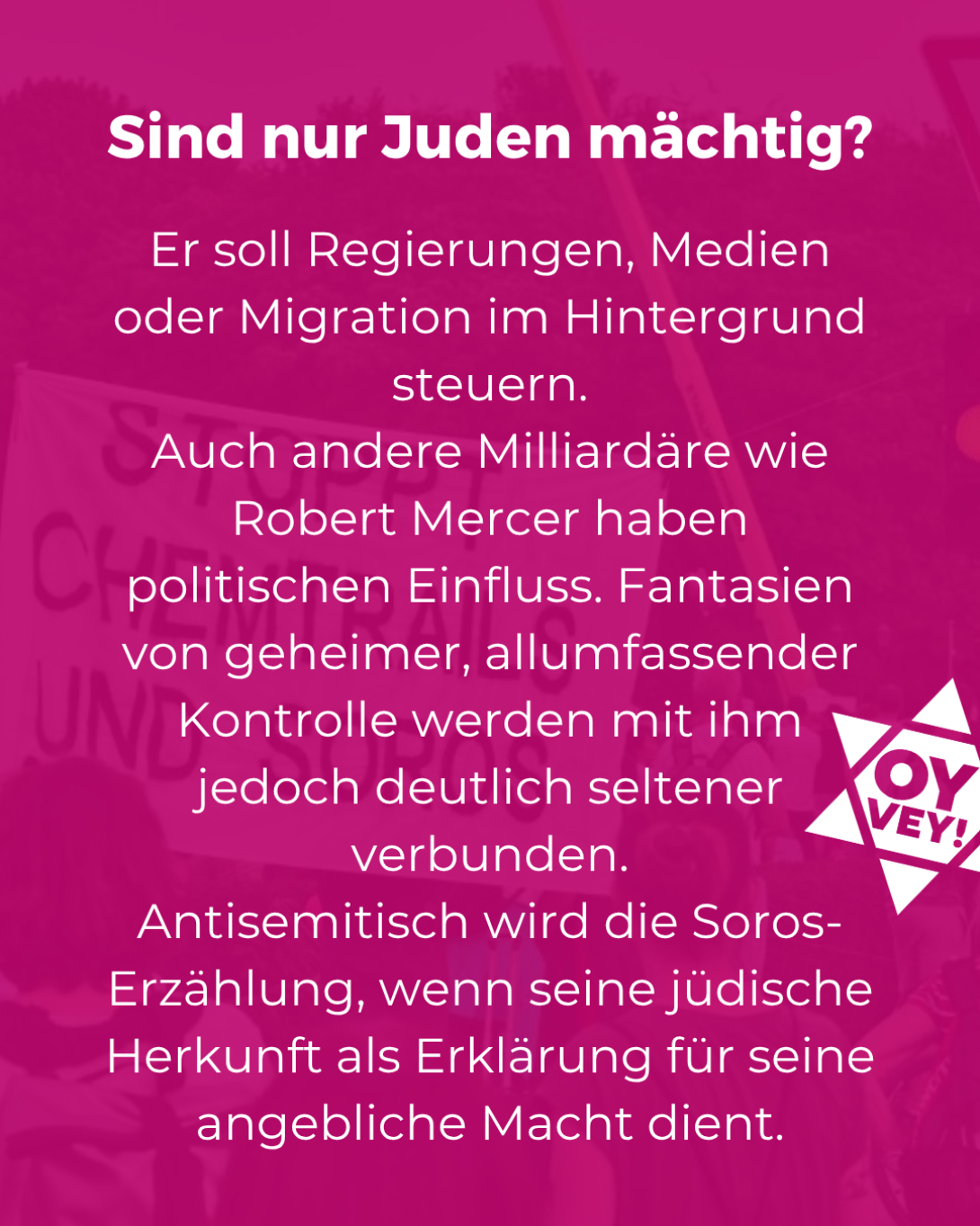 Slide 3 zu Verschwörungserzählungen über George Soros